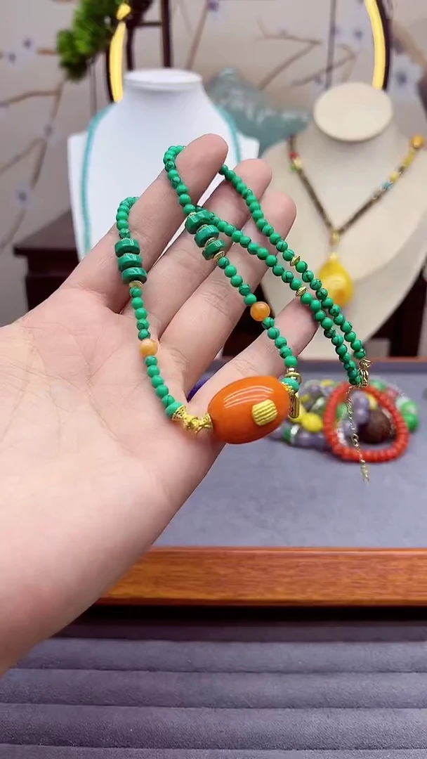 【闪购商品】蜜蜡颈饰14K金镶嵌X330````````