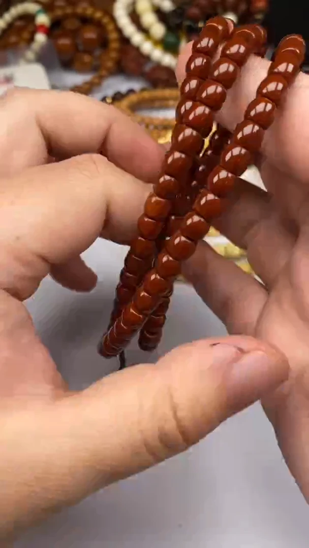 【闪购商品】橄榄核手串核尖108素串