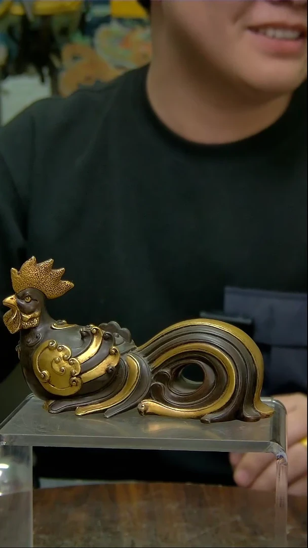 【闪购商品】鸡铜像造像收藏造像