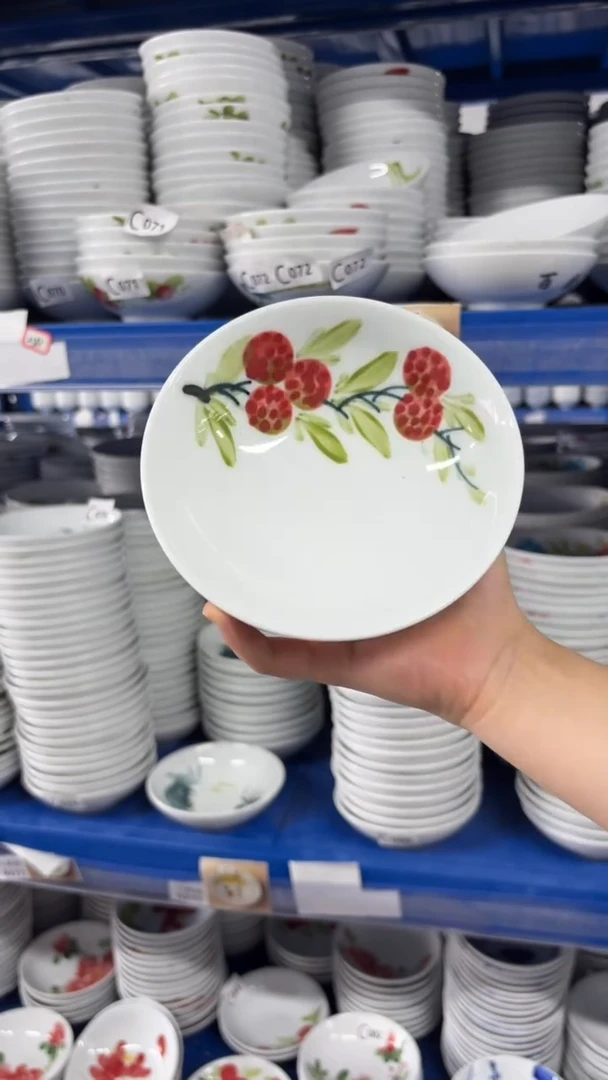 瓷片景德镇高温陶瓷食品级手绘釉中彩-小胖碗