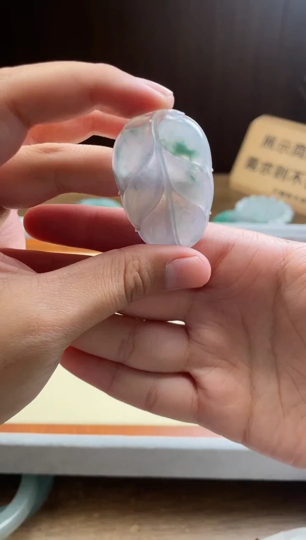 【闪购商品】翡翠颈饰未镶嵌叶子