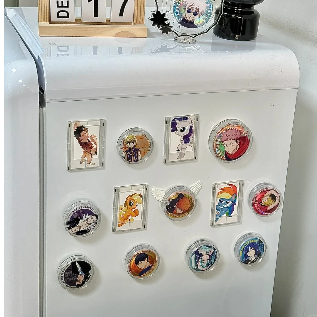 吧唧徽章展示冰箱贴磁吸可爱吧唧收纳盒吧唧托展示收纳架谷美道具