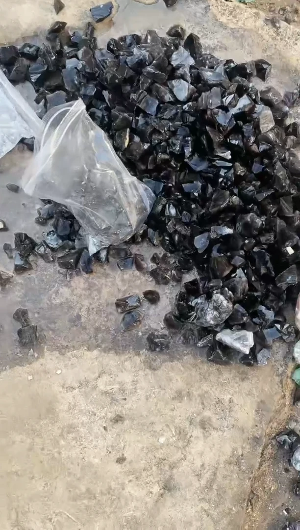 【闪购商品】水晶摆件未镶嵌黑yao石碎石   500g