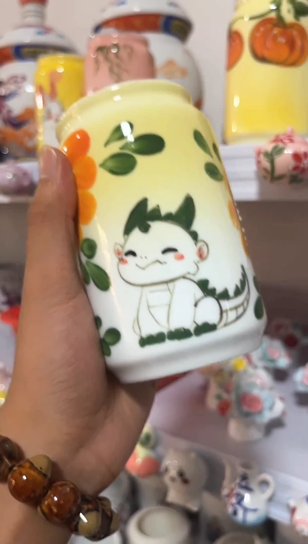 微瑕景德镇手绘餐饮具玲珑