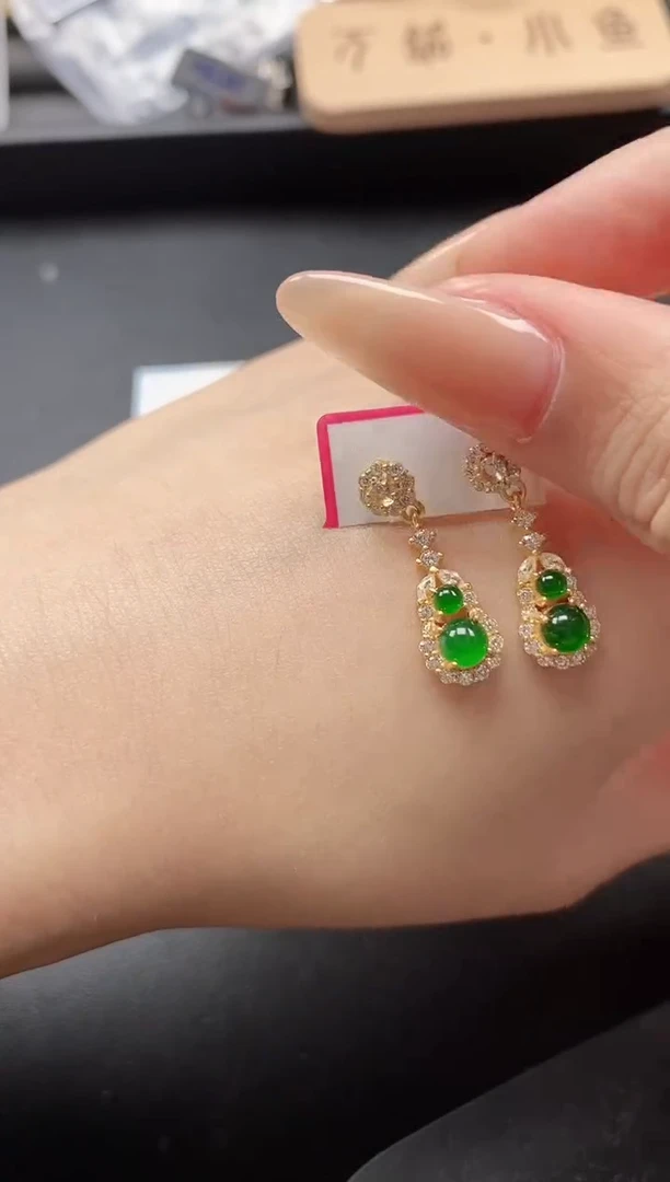 翡翠戒指银S925镶嵌5151-*410