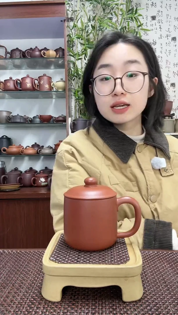 【闪购商品】紫砂茶杯宜兴紫砂朱泥无礼盒微瑕014