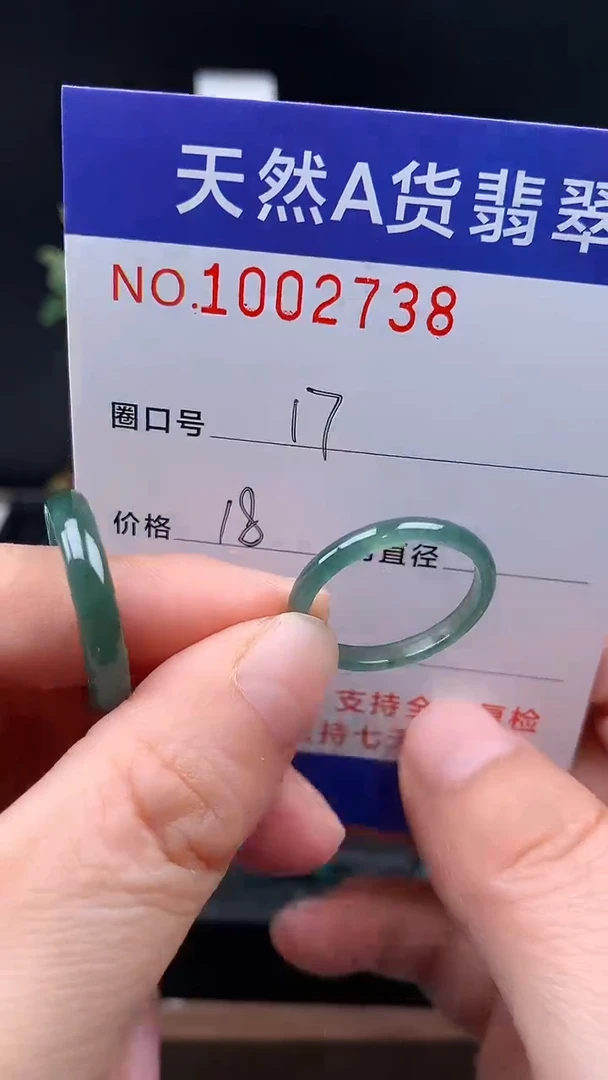 未镶嵌戒指翡翠17#
