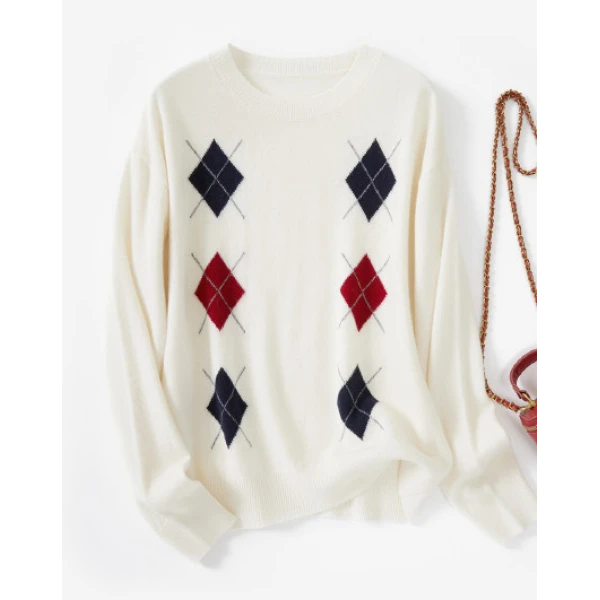 100%绵羊毛女式羊毛衫24DAK0989