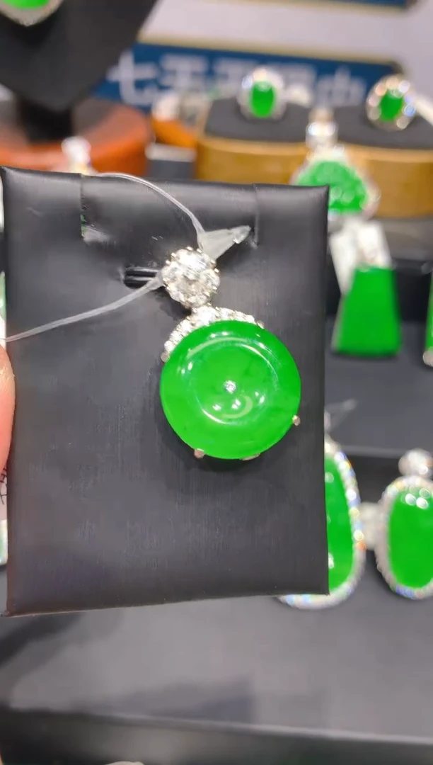 翡翠银S925镶嵌颈饰16一季