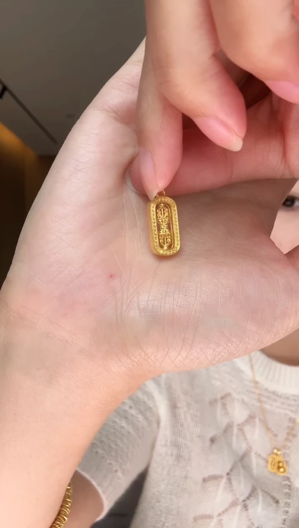 【闪购商品】定制足金吊坠(不含链)金刚杵2.43g