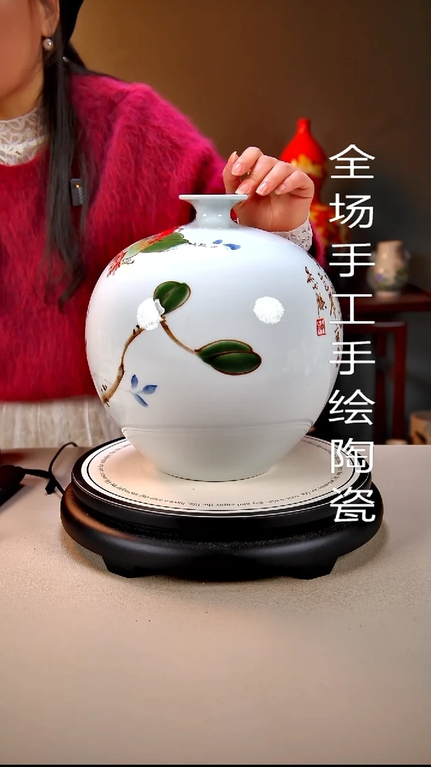 摆件陶景德镇手绘陶瓷