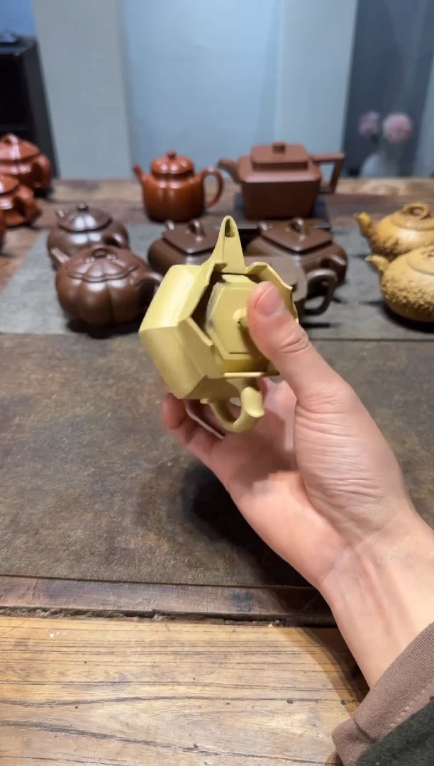 茶壶紫砂矮*猫本绿小僧帽