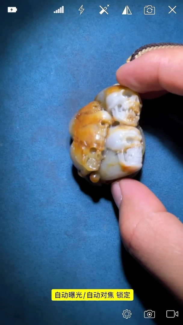 未镶嵌和田玉把件BH1513 头骨特色手把件