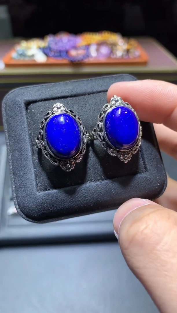 【闪购商品】青金石戒指未镶嵌H108【多样性发其一】