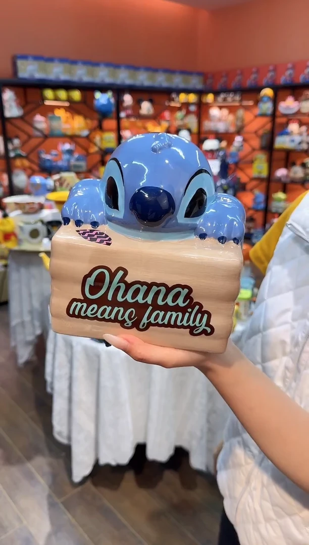 瓷片@@史迪奇陶瓷饼干罐