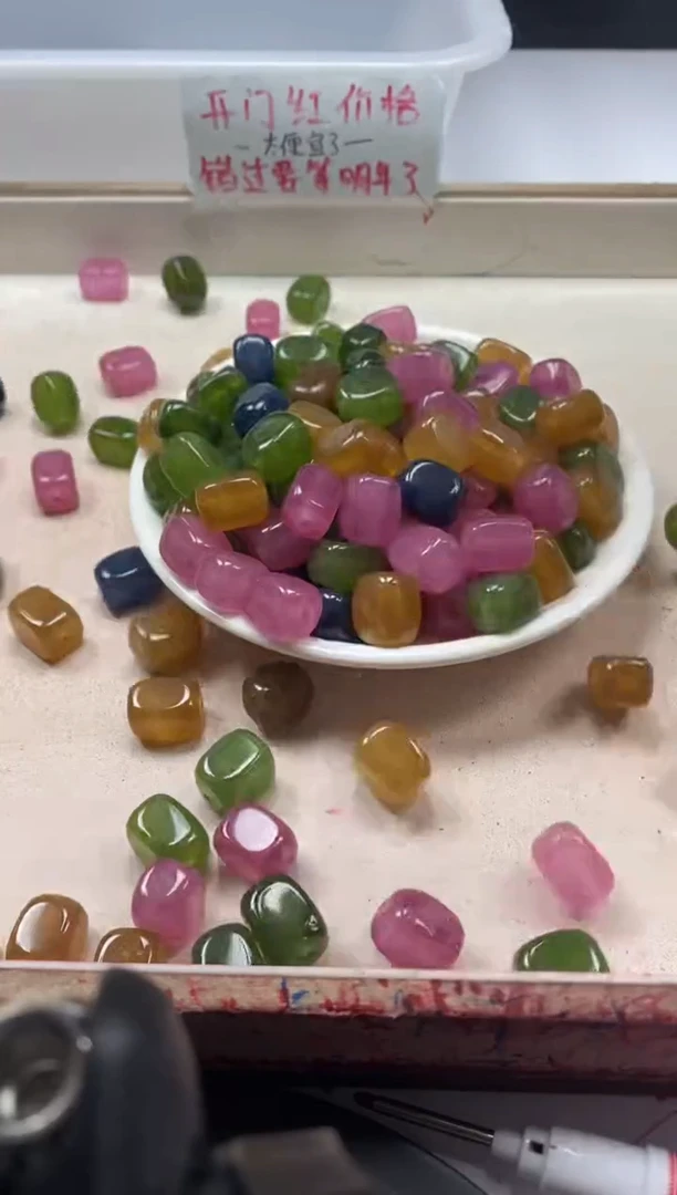 【闪购商品】碧玺颈饰未镶嵌w2299碧玺随形12mm*5颗