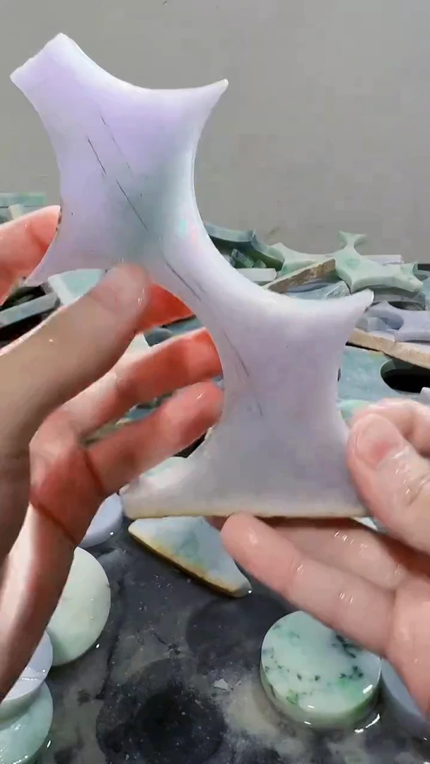 裸石翡翠缅甸翡翠A货文191