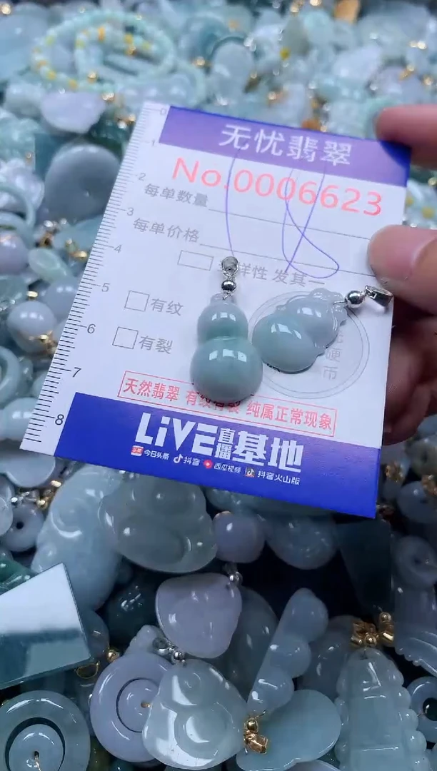 翡翠未镶嵌吊坠(不含链)6623