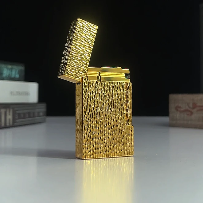 Karbotal卡博特 金色陨石坑 侧滑朗声打火机Q