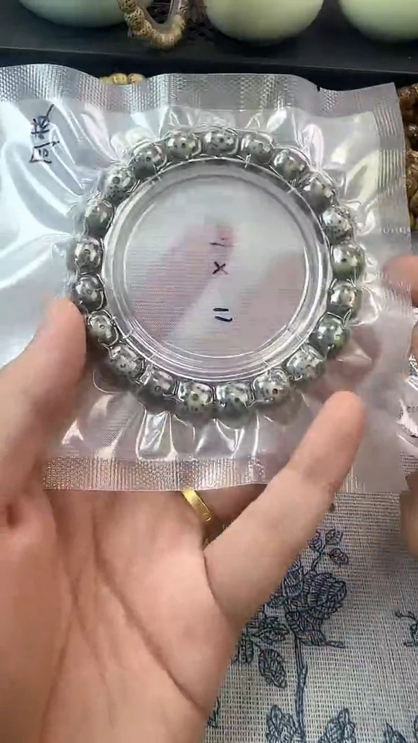 手串星月菩提32石玉料糯冰单圈11×10高透精工福利