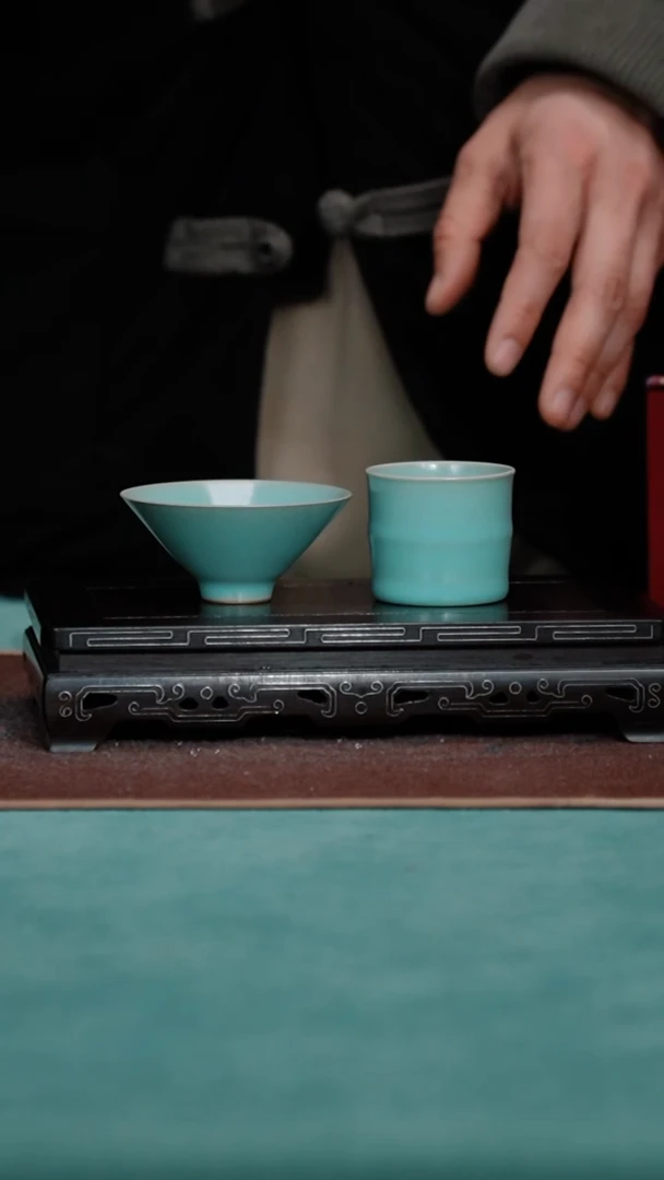 【闪购商品】50+51-6忆江南+斗笠杯（微蓝）