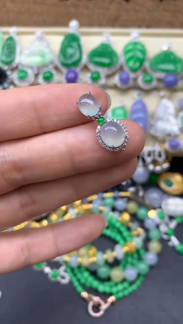 【闪购商品】翡翠颈饰18K金镶嵌300-中国好珍宝