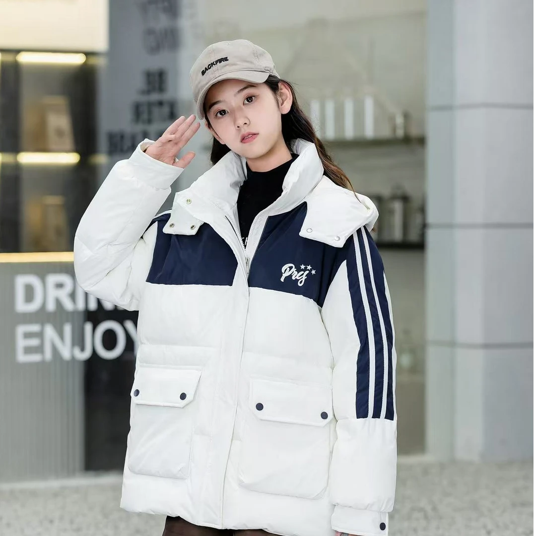 冬季新款女大童羽绒服文杭238011