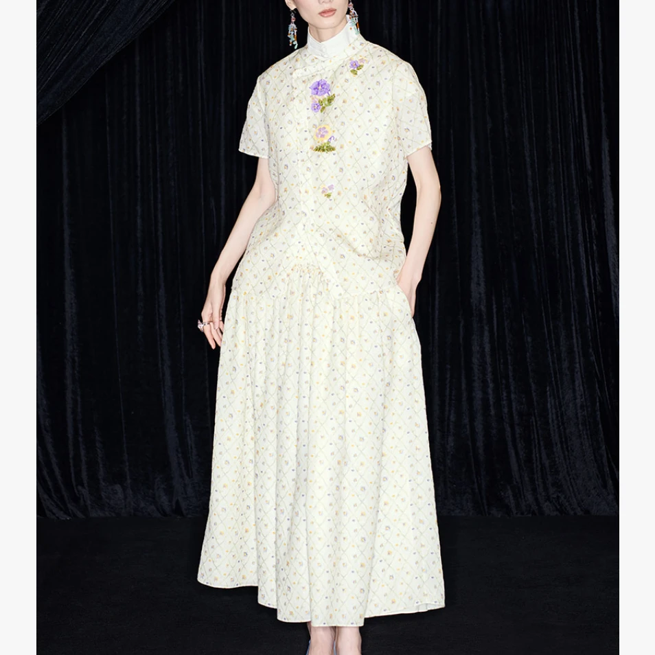 【P11-20】 新中式国风设计师女装 中国风绣花
