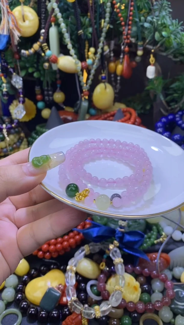 水晶手链未镶嵌水晶多圈手串