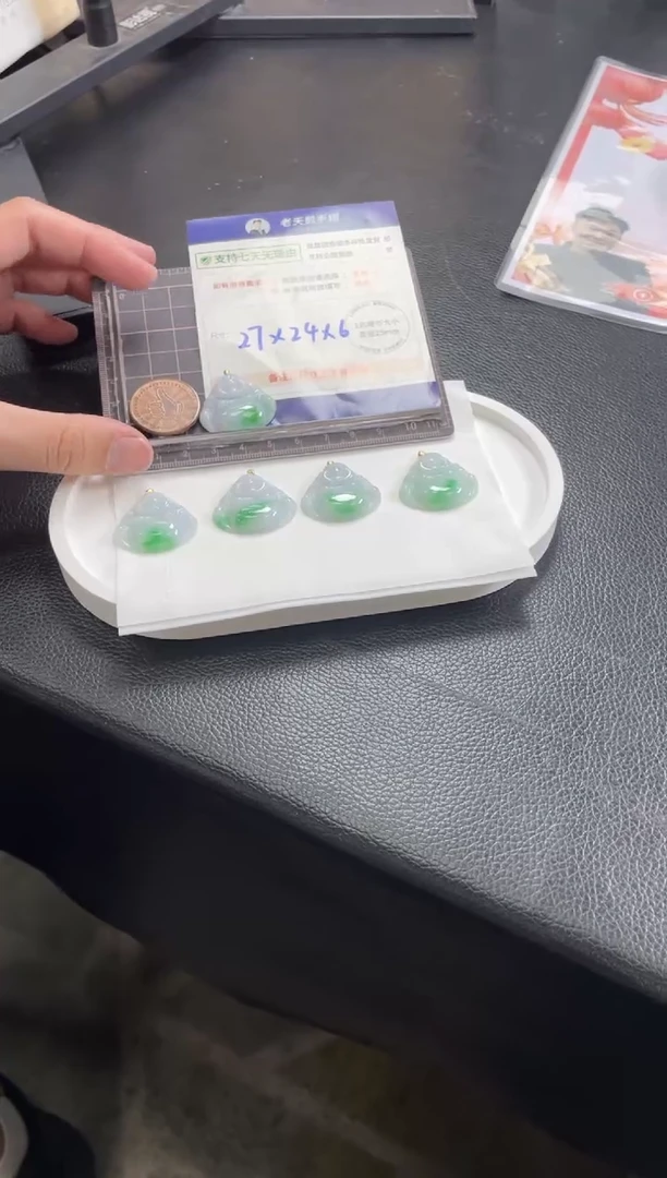 【闪购商品】翡翠挂件18K金镶嵌翡翠佛公425/多样性发其一CP