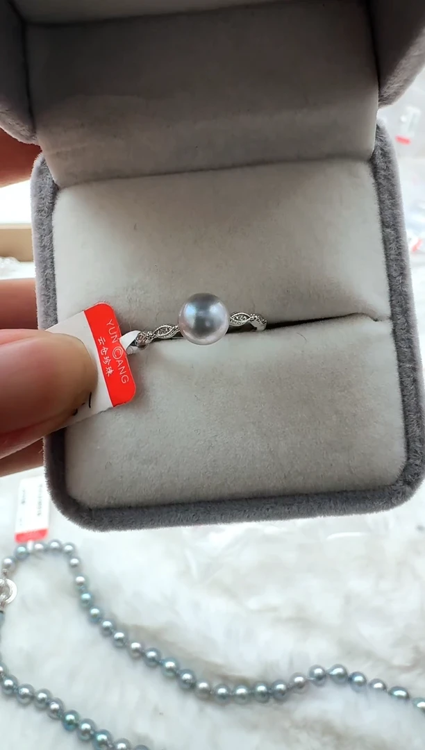 【闪购商品】海水珍珠戒指银S925镶嵌gp929