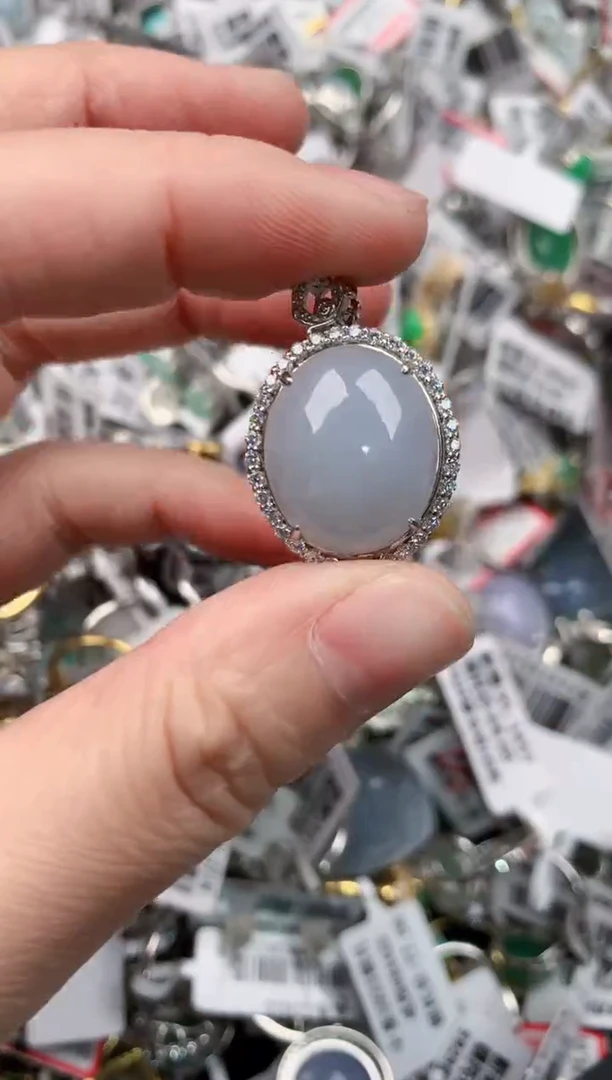 银S925镶嵌戒指翡翠888      4