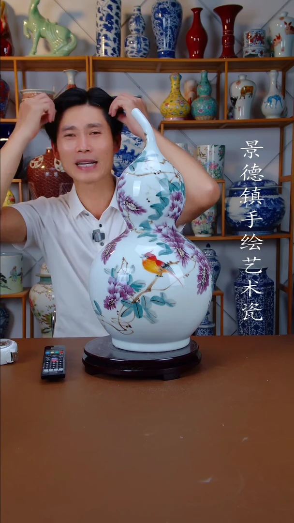 现代景德镇手工手绘陶瓷摆件15