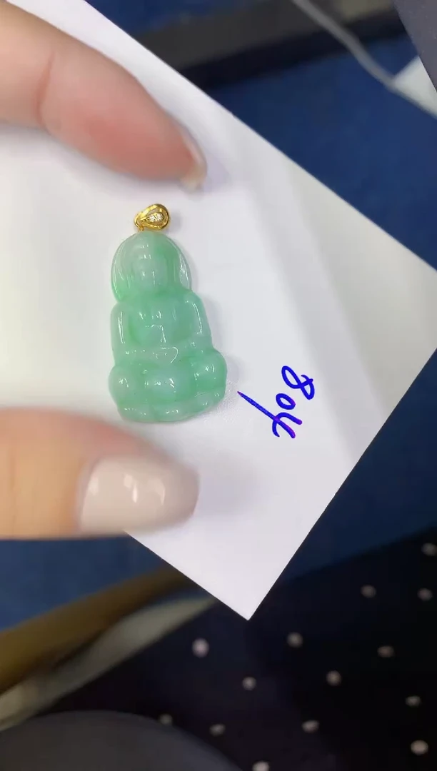 颈饰未镶嵌翡翠缅甸天然翡翠A货