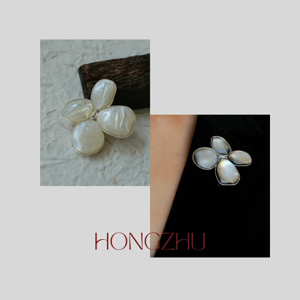 铜合金胸针 欧美原创设计女拼色日韩耳环时尚耳饰手工配饰胸针