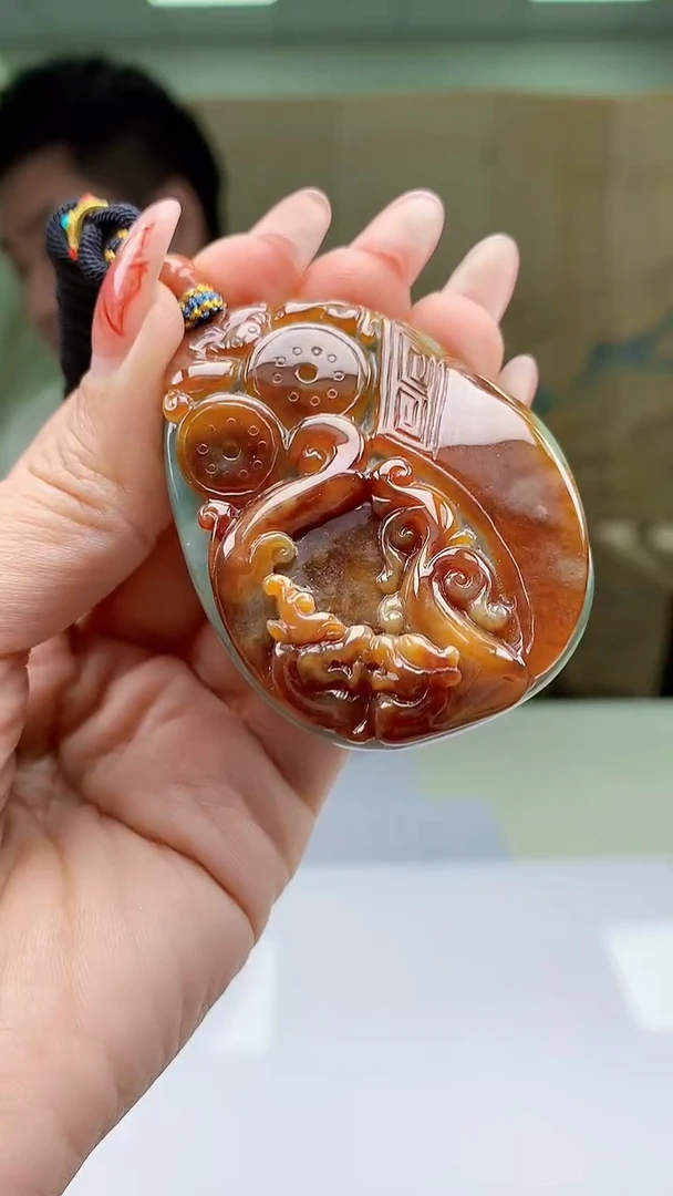 【闪购商品】定制翡翠未镶嵌5028ty-毛货挂件160