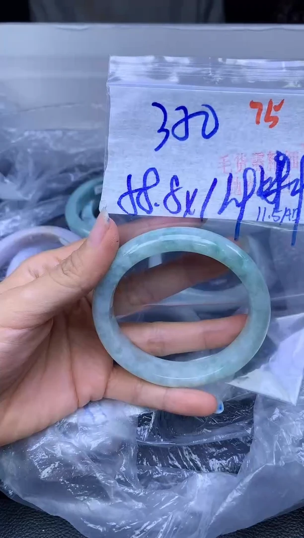 未镶嵌定制翡翠75毛货需精细抛光+多样性发1件+350元