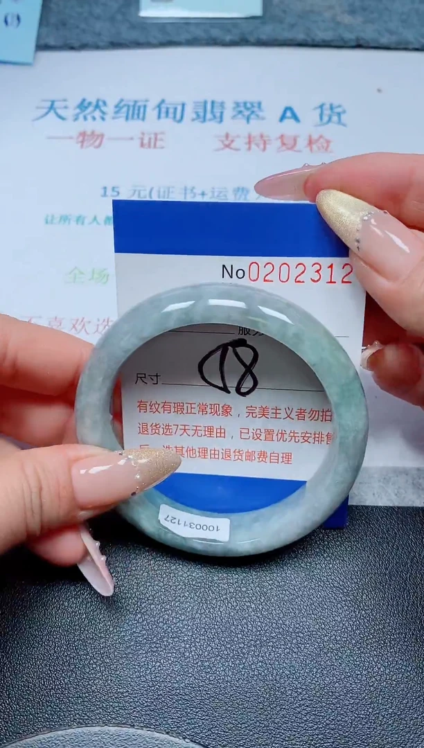 未镶嵌手镯翡翠A货手镯02312
