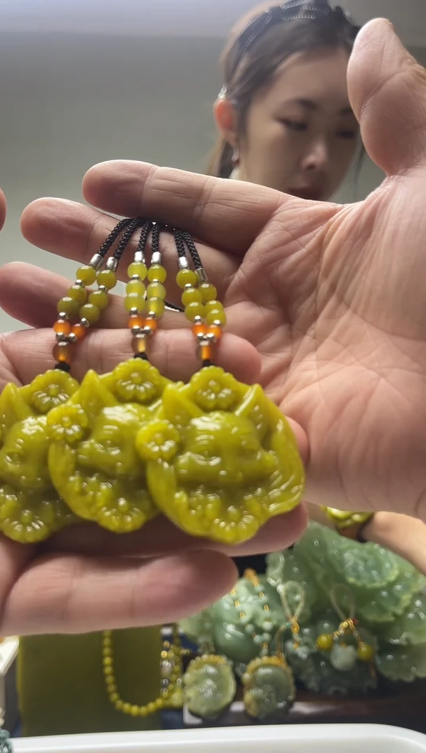 未镶嵌岫玉颈饰多样性发货 拍一发一