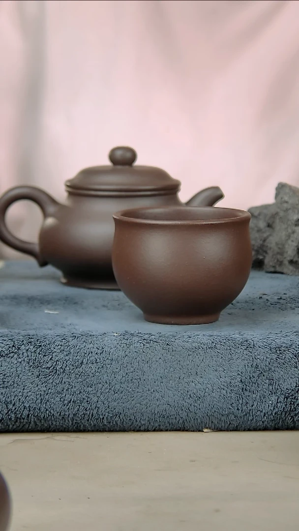 茶壶紫砂底槽清杯子100