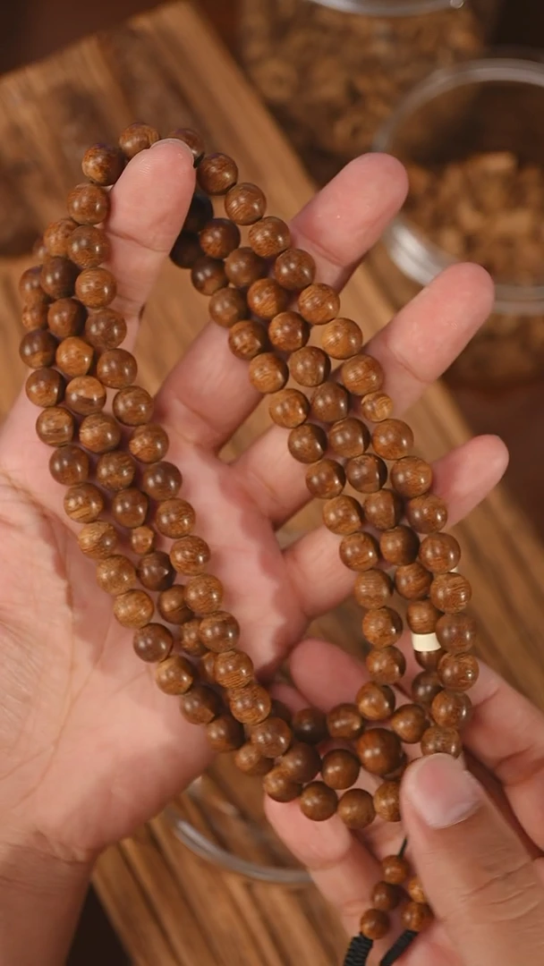 沉香手串越南芽庄红土0.88-35克ca1103