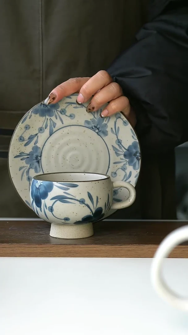 【闪购商品】陶瓷七里香蛋杯+甜品盘@4-2@