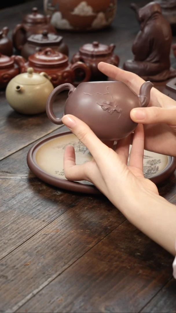 【闪购商品】紫砂茶壶预售松鼠葡萄