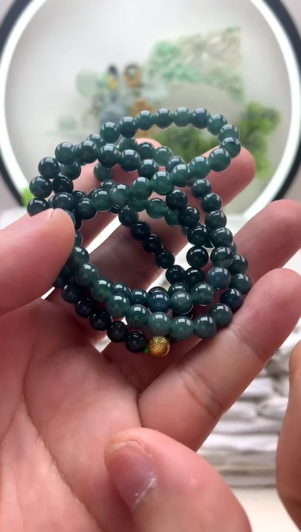 颈饰未镶嵌翡翠珠链