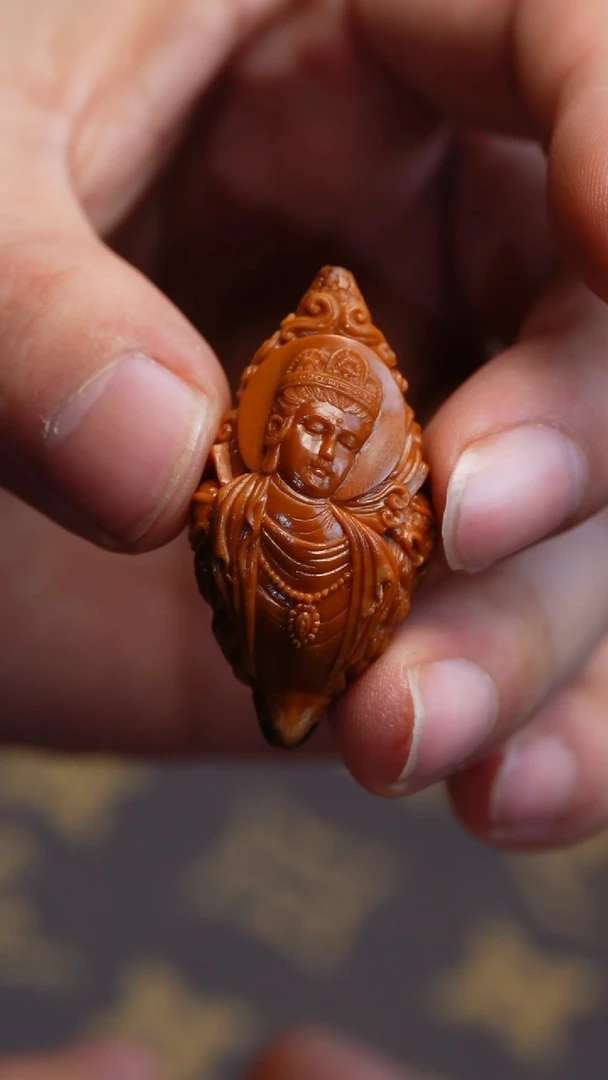 【闪购商品】橄榄核吊坠苏工橄榄核