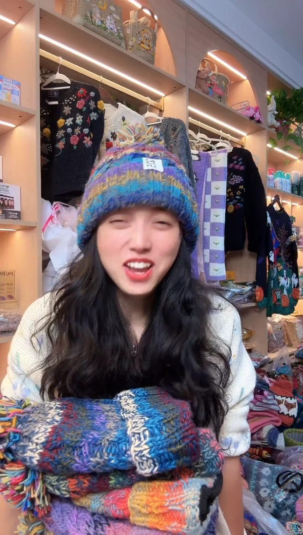 山羊毛玲*唄羊毛钩织帽225