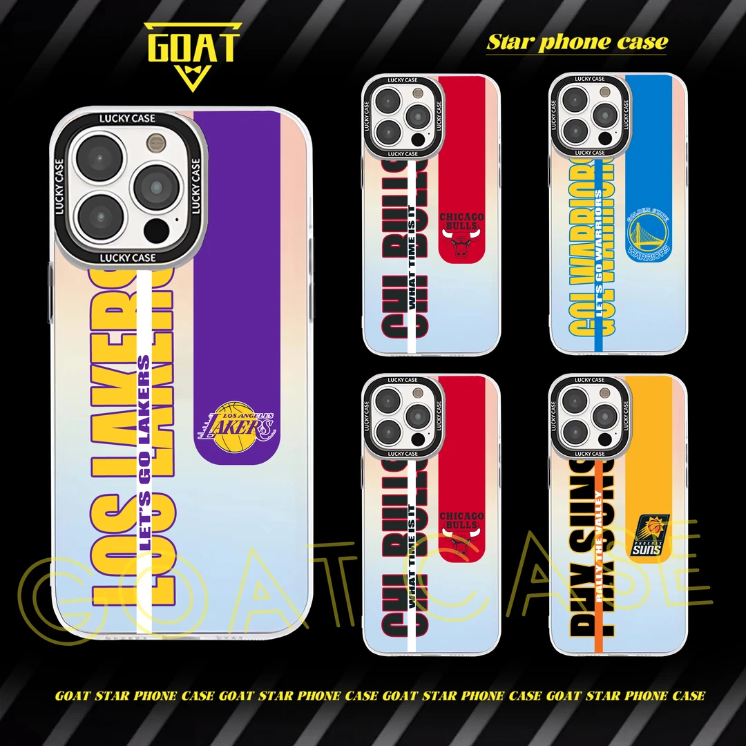 GOAT 镭射篮球队湖人勇士手机壳【适用于苹果16/华为OPPO小米VIVO】