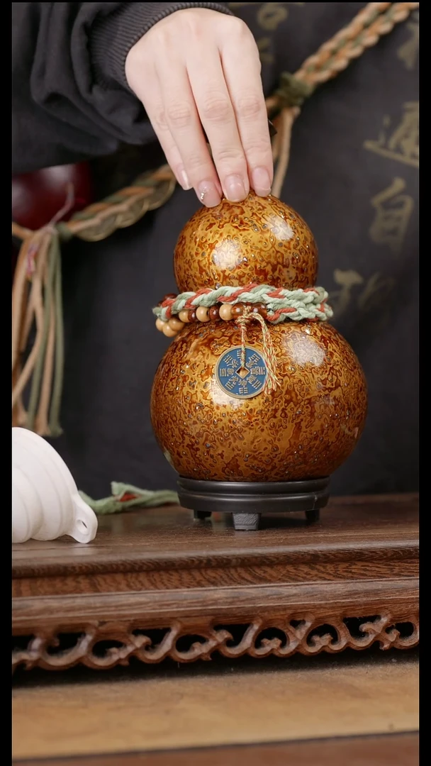 168号精品天然大漆酒葫芦一物一拍~
