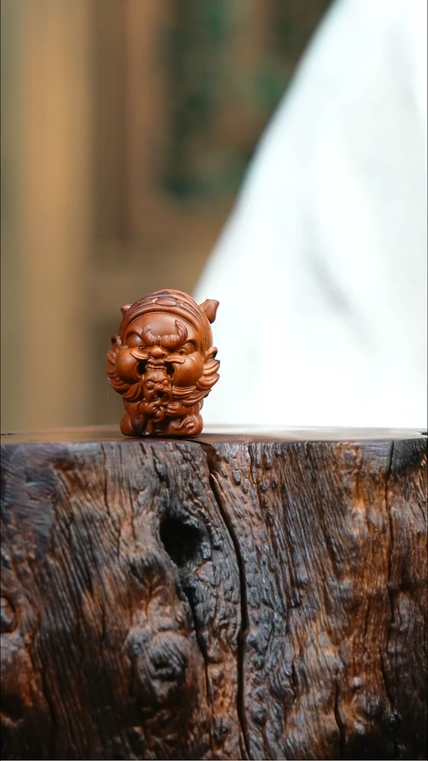 天然雷击枣木钟馗