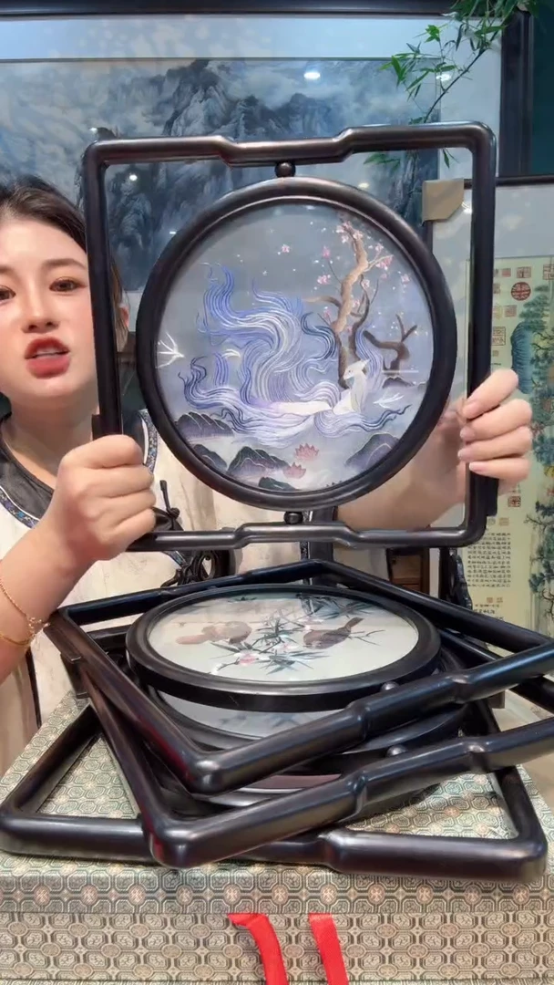 刺绣非遗苏绣手工刺绣双面绣架子